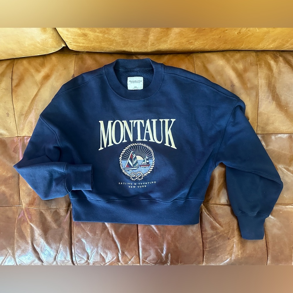 Abercrombie & Fitch Montauk Navy Sweater